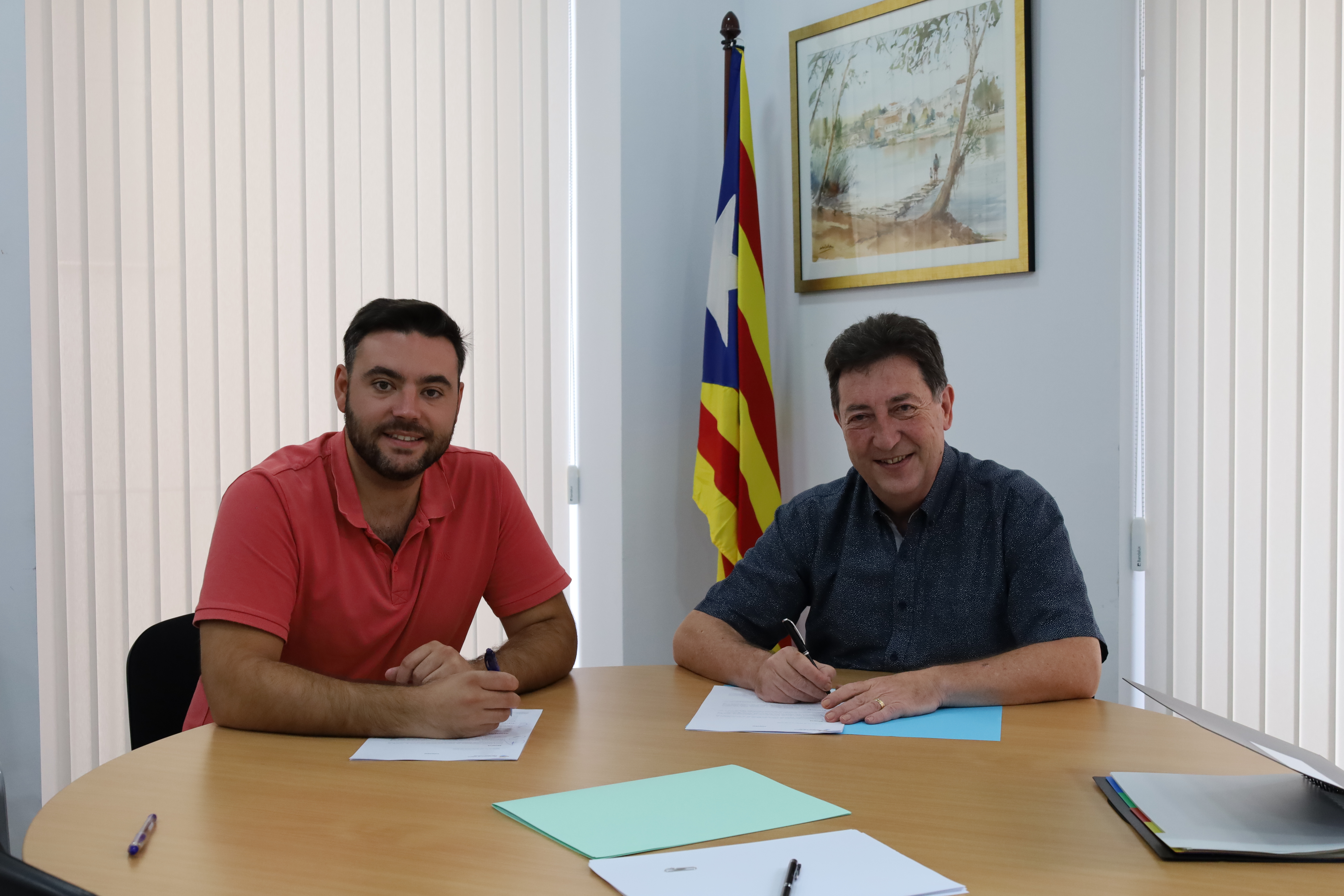 L'Ajuntament de Sallent i La Trenta-sisena signen un nou conveni de col·laboració