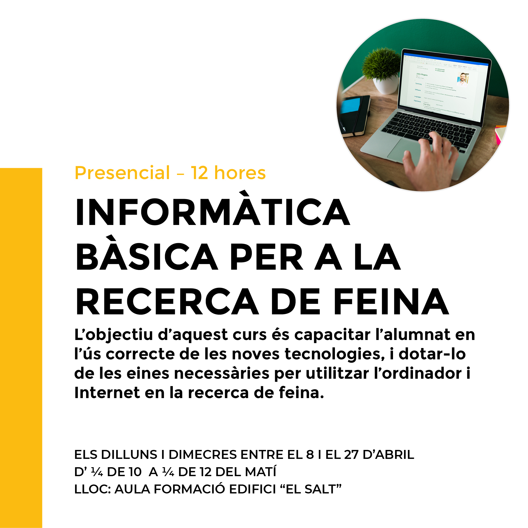 Informàtica bàsica per a la recerca de feina