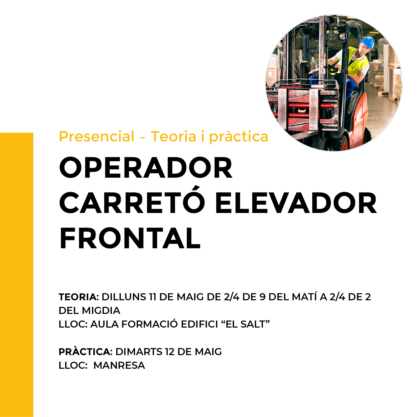 Operador Carret&oacute;  Elevador Frontal