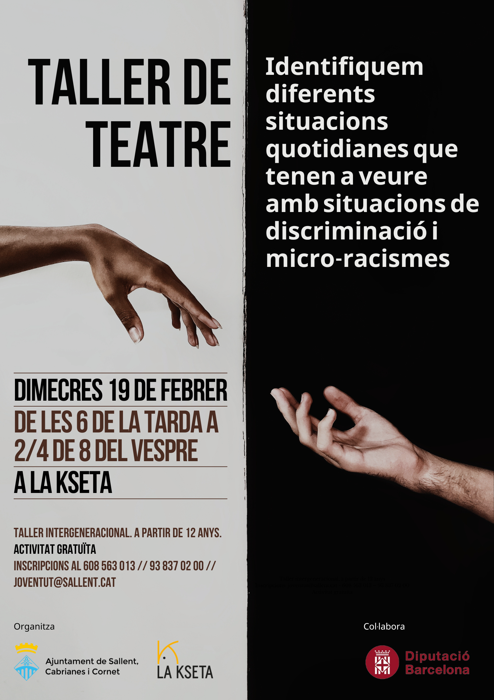 Taller de teatre: En la pell del discriminat