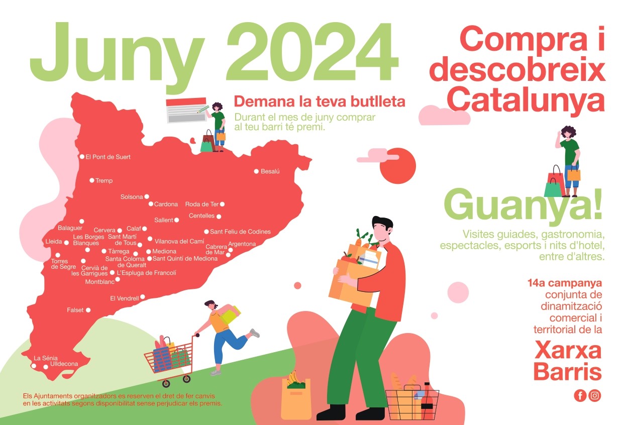 Durant el mes de juny de 2024, comprar al comerç local té premi