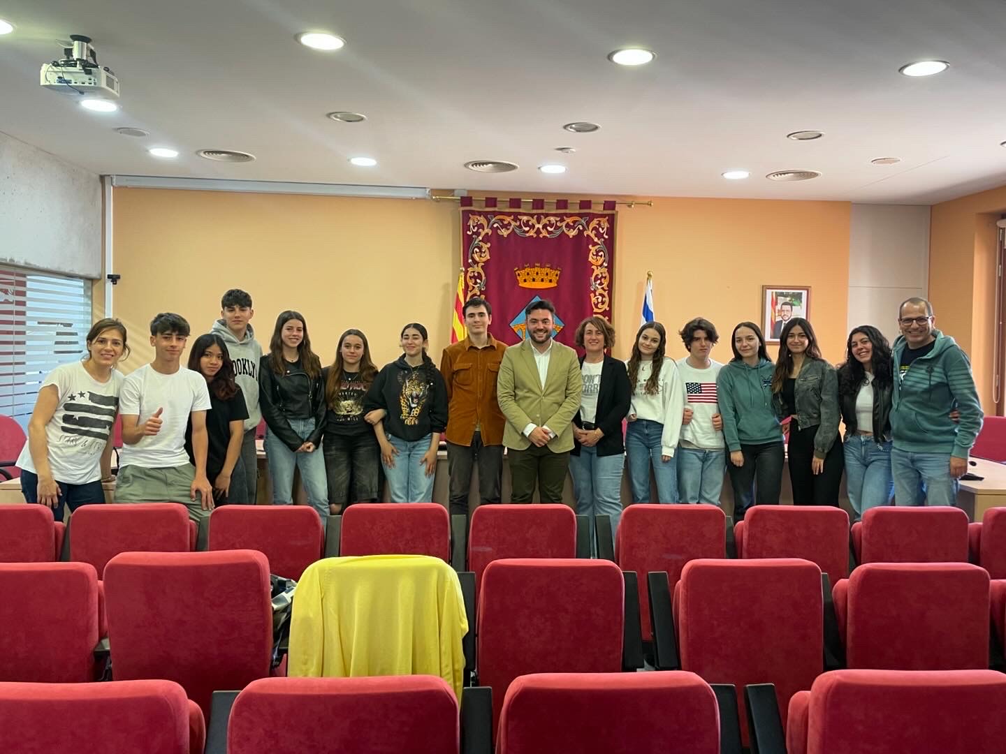 L'Ajuntament de Sallent rep la visita d'alumnes de l'institut Llobregat