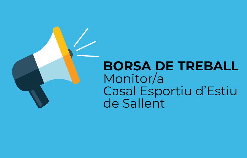 Borsa de treball monitor/a Casal Esportiu d'estiu de Sallent