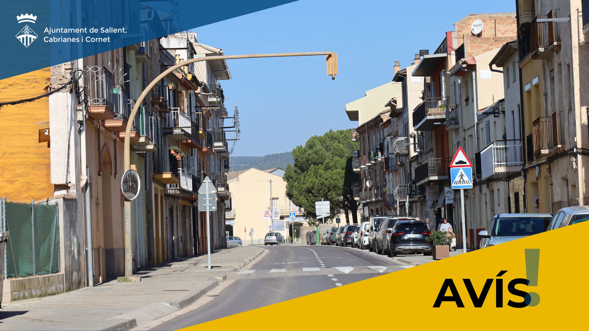 Av&iacute;s talls a la xarxa el&egrave;ctrica al carrer Carretera