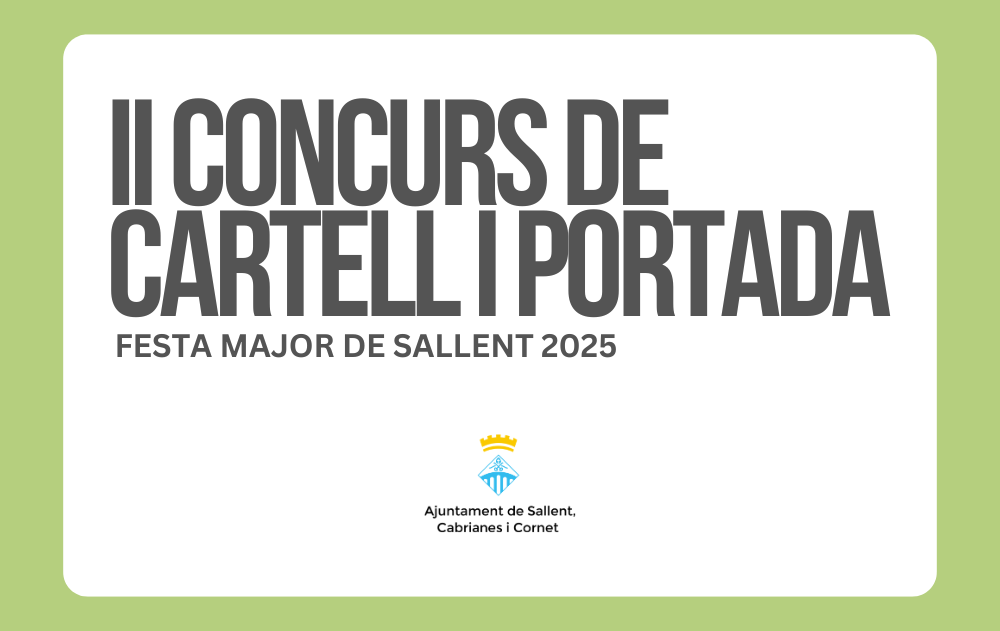 Bases del II Concurs de cartell i portada de la Festa Major de Sallent