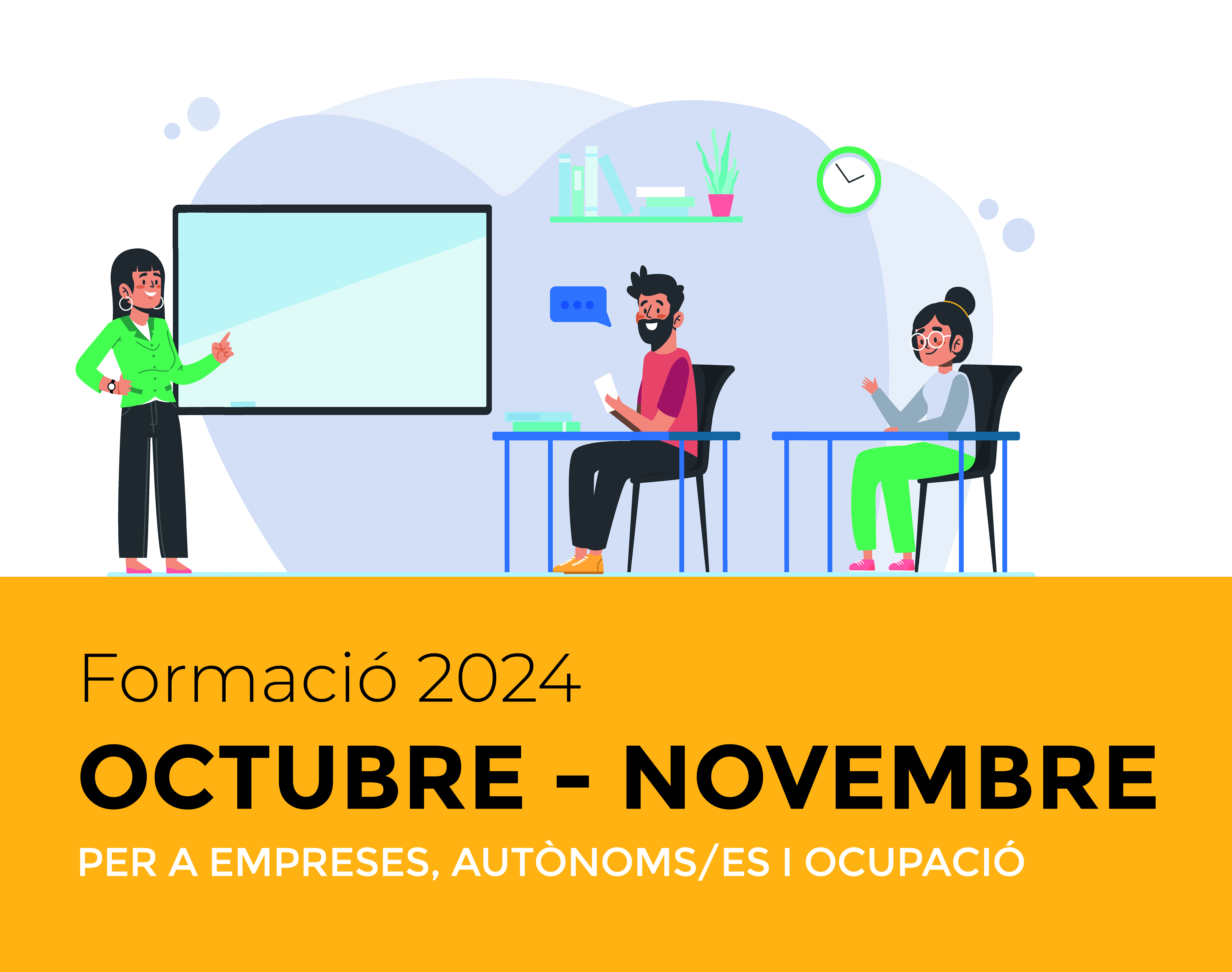 El Servei de Promoció Econòmica i Ocupació presenta la formació d??octubre i novembre de 2024