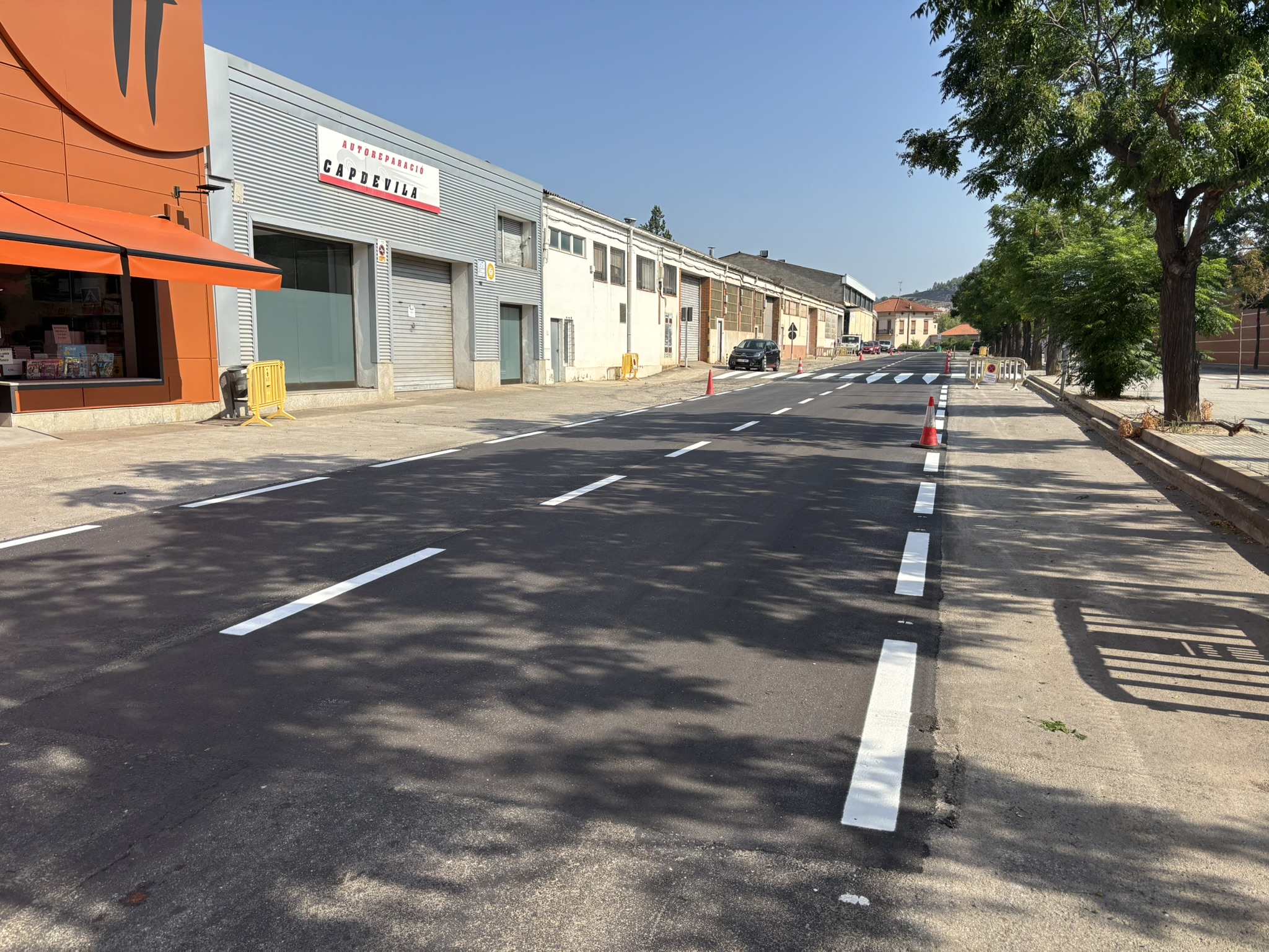 Sallent finalitza els treballs d'asfaltatge de 8.700 metres quadrats de carrers