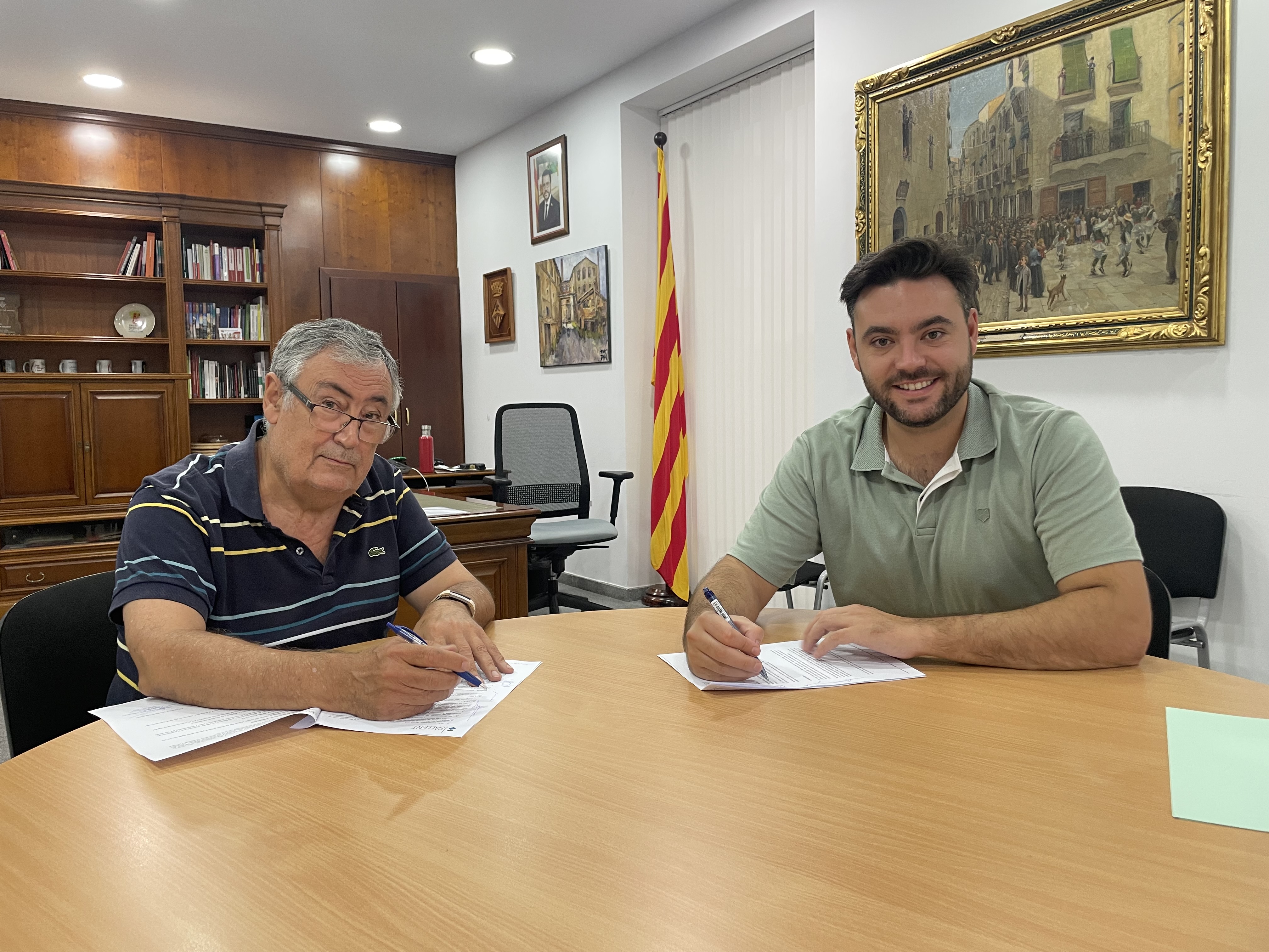 L'Ajuntament de Sallent signa un conveni de col·laboració amb el Cercle Literari Sallentí