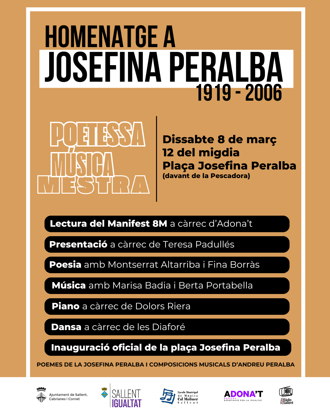 Sallent homenatja Josefina Peralba