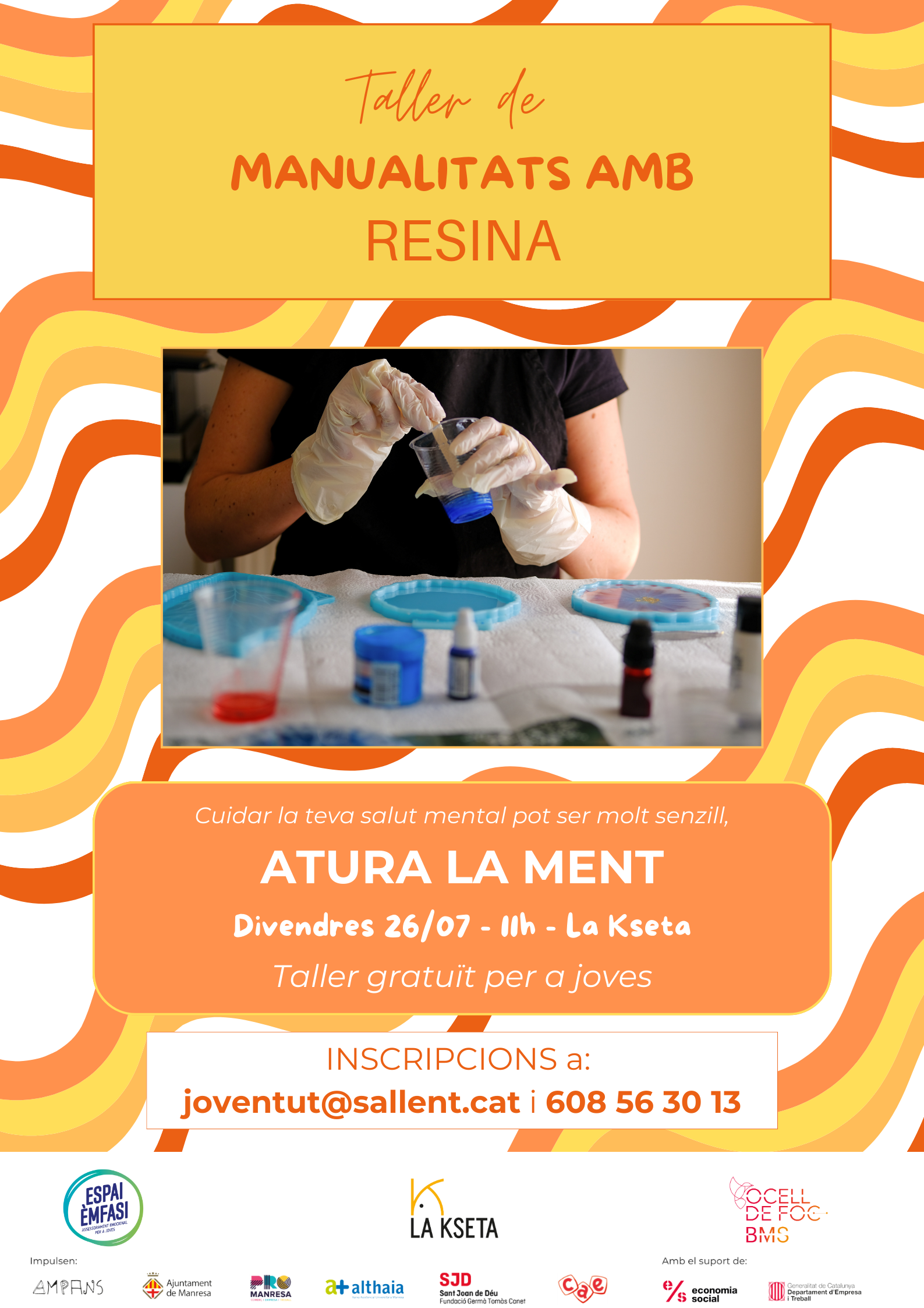 Taller de manualitats amb resina