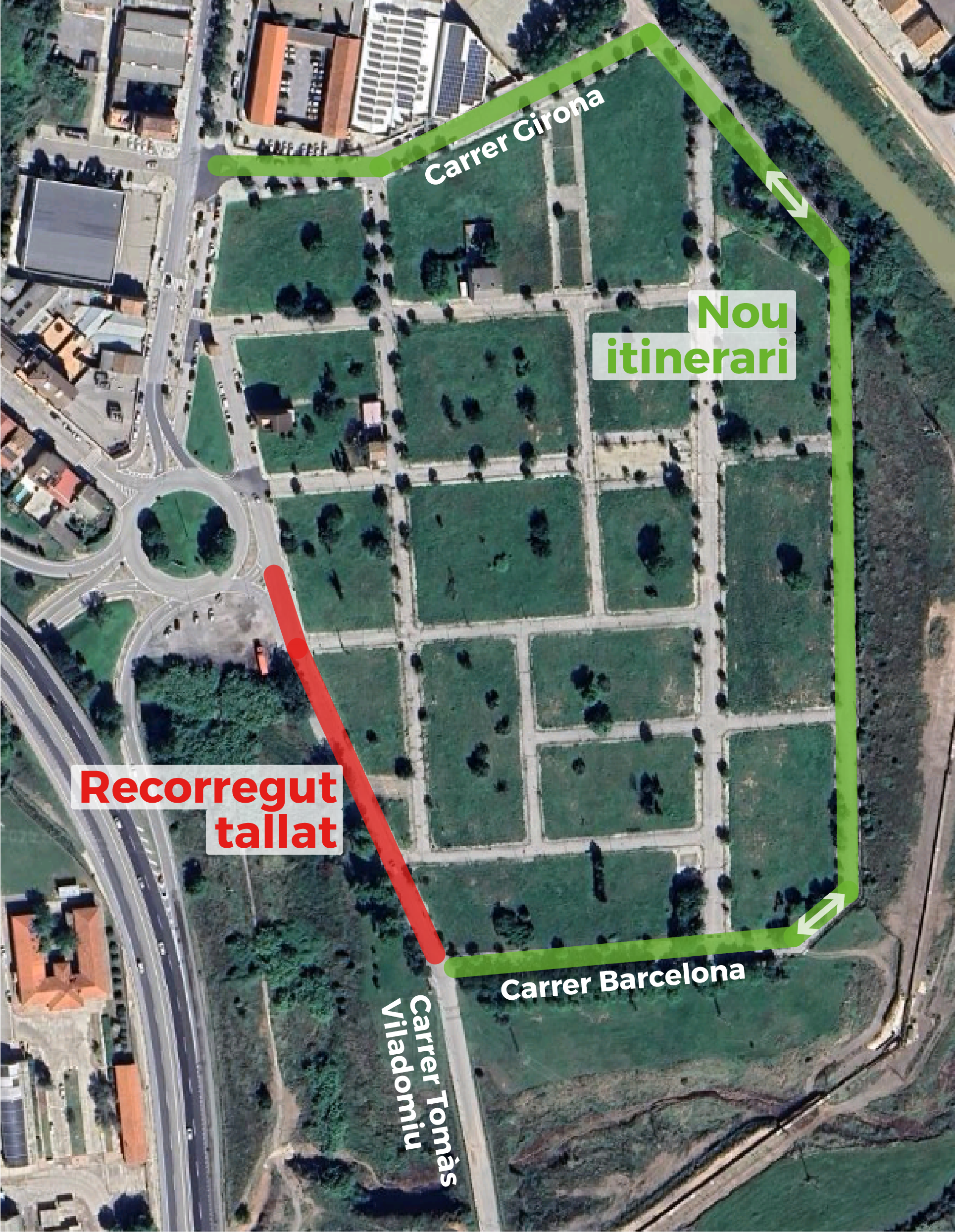 Canvi en la circulaci&oacute; al barri de l'Estaci&oacute;