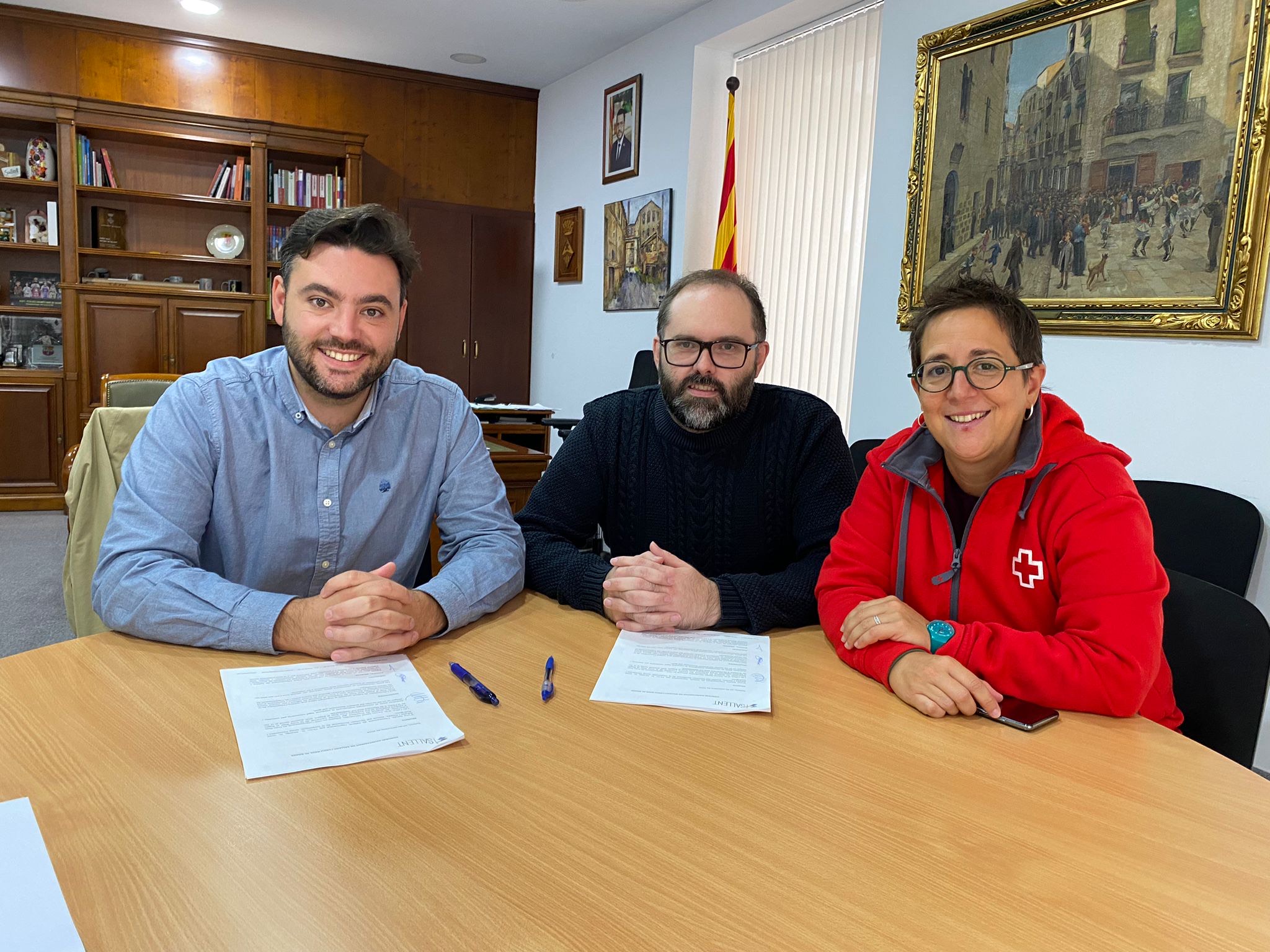 L'Ajuntament de Sallent i la Creu Roja signen un nou conveni de col·laboració