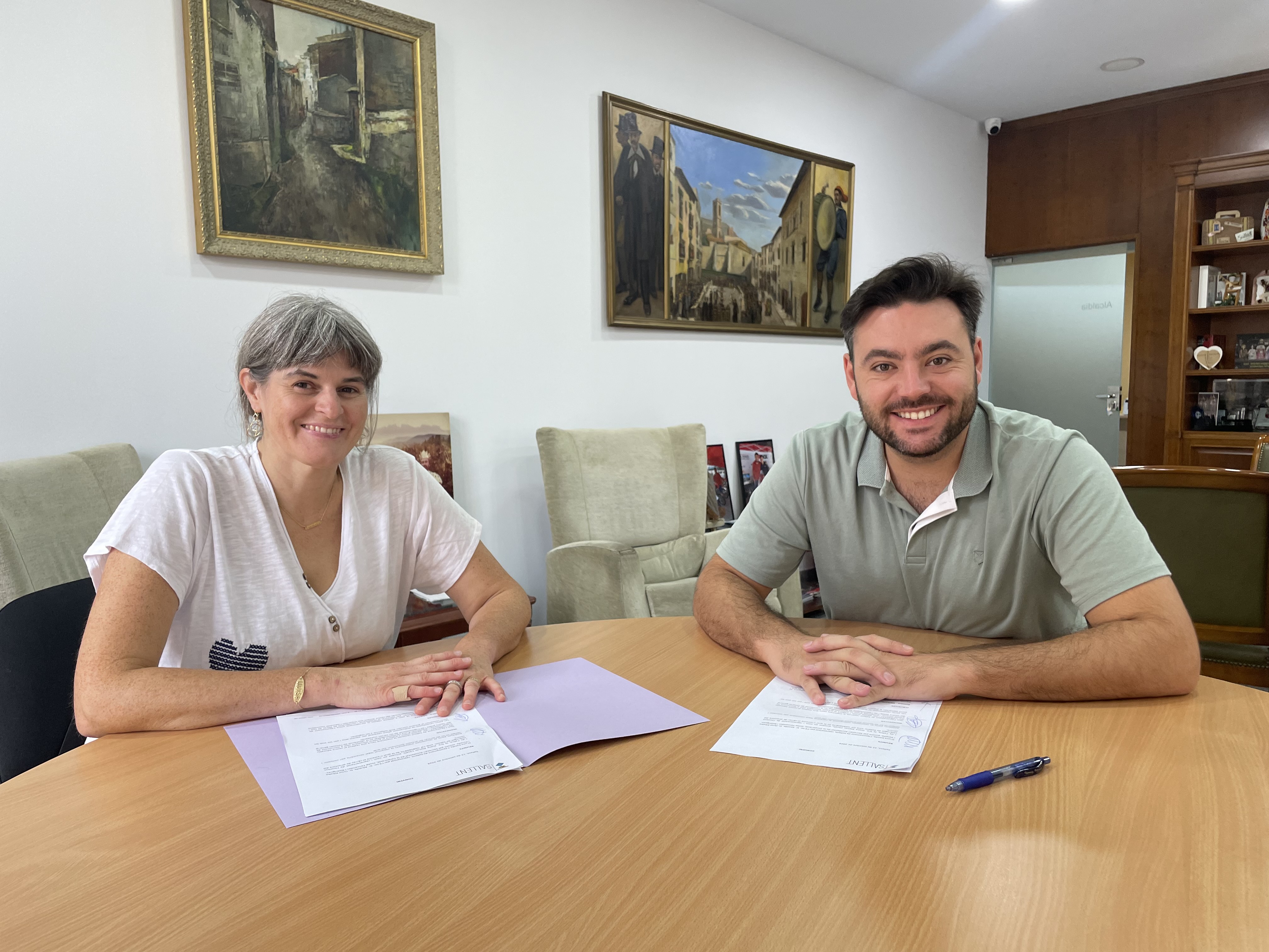 L'Ajuntament de Sallent i l'Institut Llobregat signen un nou conveni de col·laboració