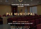 Ple ordinari del 8 de juliol a les 20 h