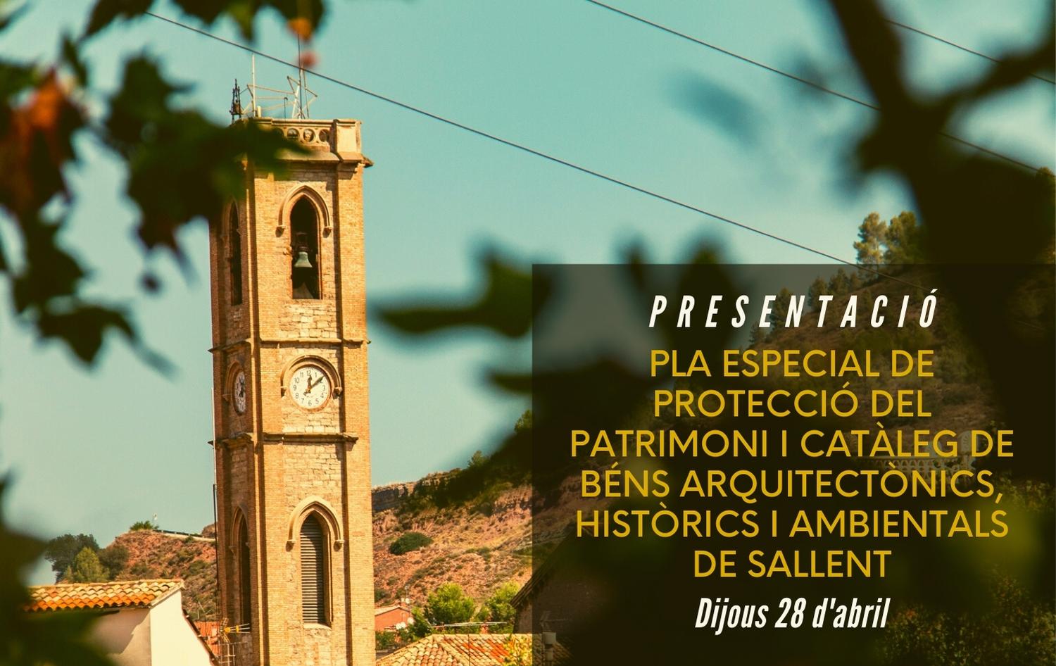 Sallent presenta el Pla Especial de protecció del patrimoni amb 252 béns catalogats