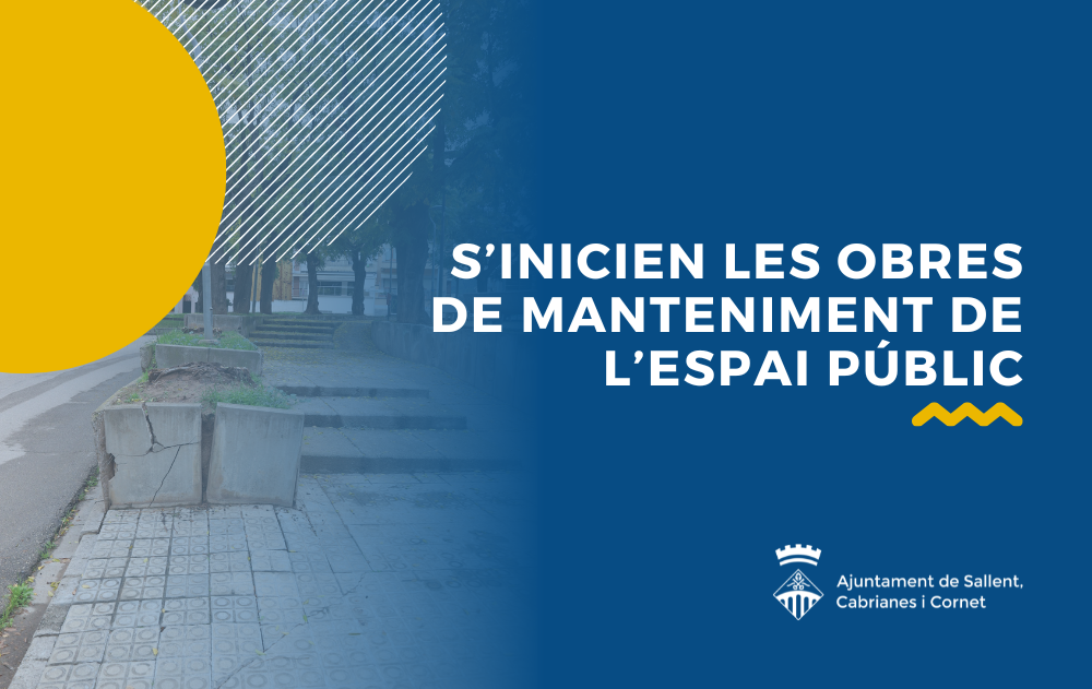 S'inicien les obres de manteniment de l'espai públic