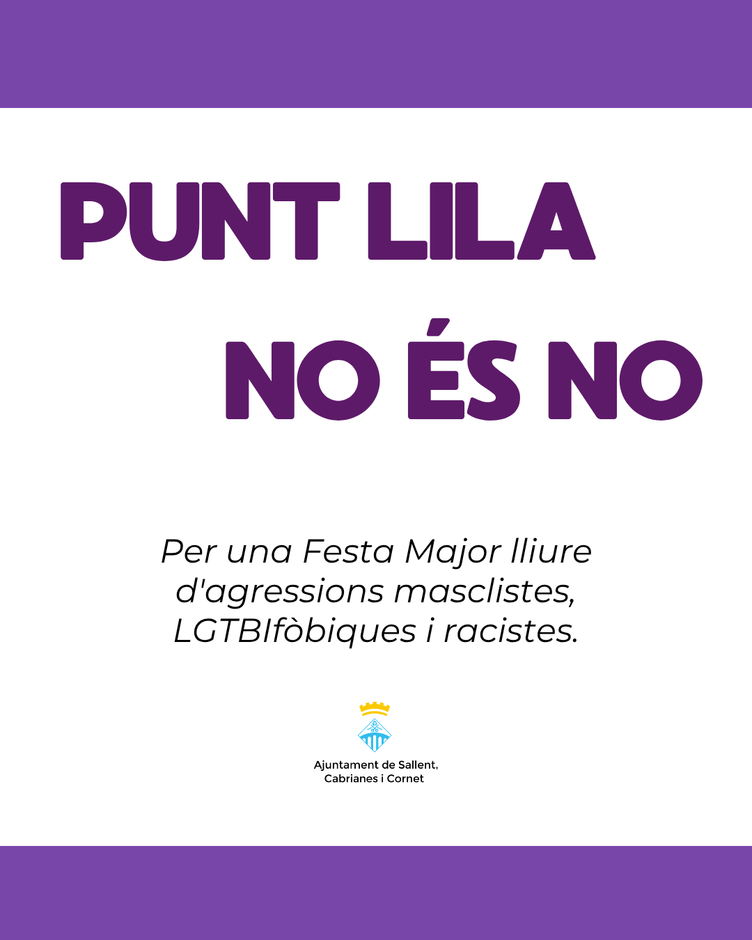 S'habilita un Punt Lila durant la nit de la Festa Major de Sallent 2026