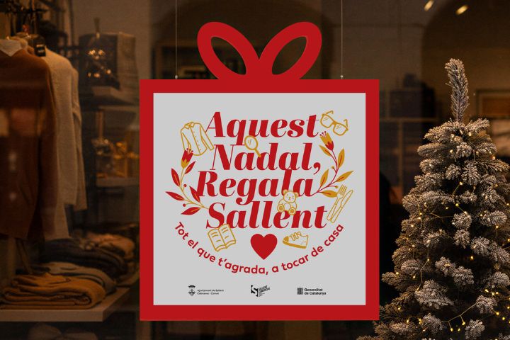 Sallent dona el tret de sortida a la campanya nadalenca: "Aquest Nadal, regala Sallent"