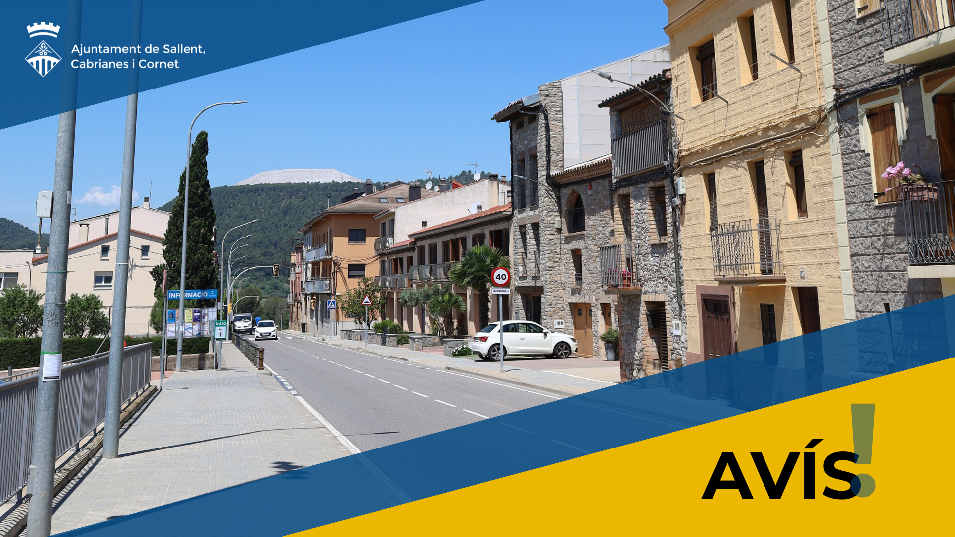 Av&iacute;s per afectacions generalitzades a Cabrianes per tall de subministrament el&egrave;ctric.