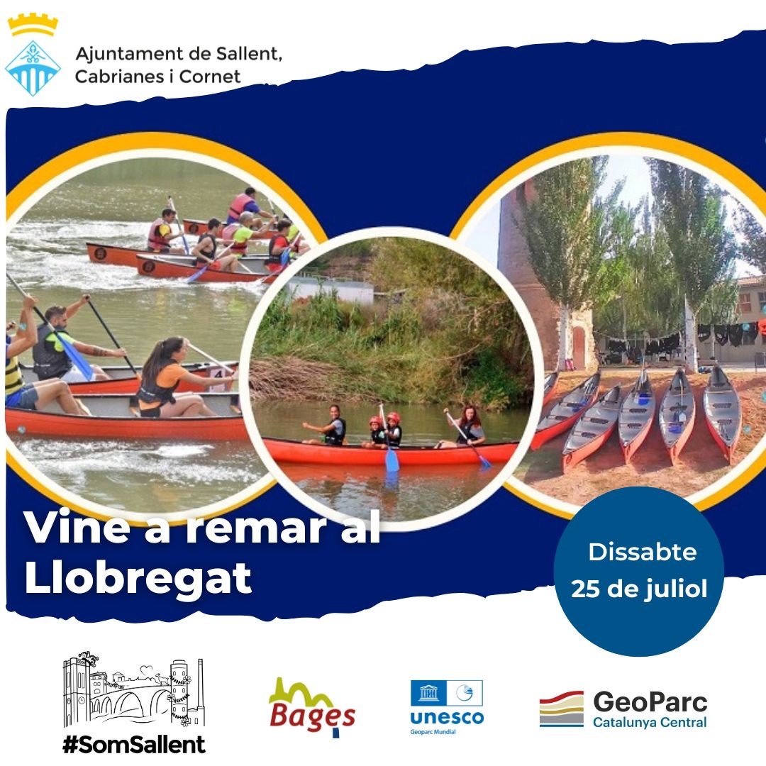 Vine a remar al riu Llobregat!