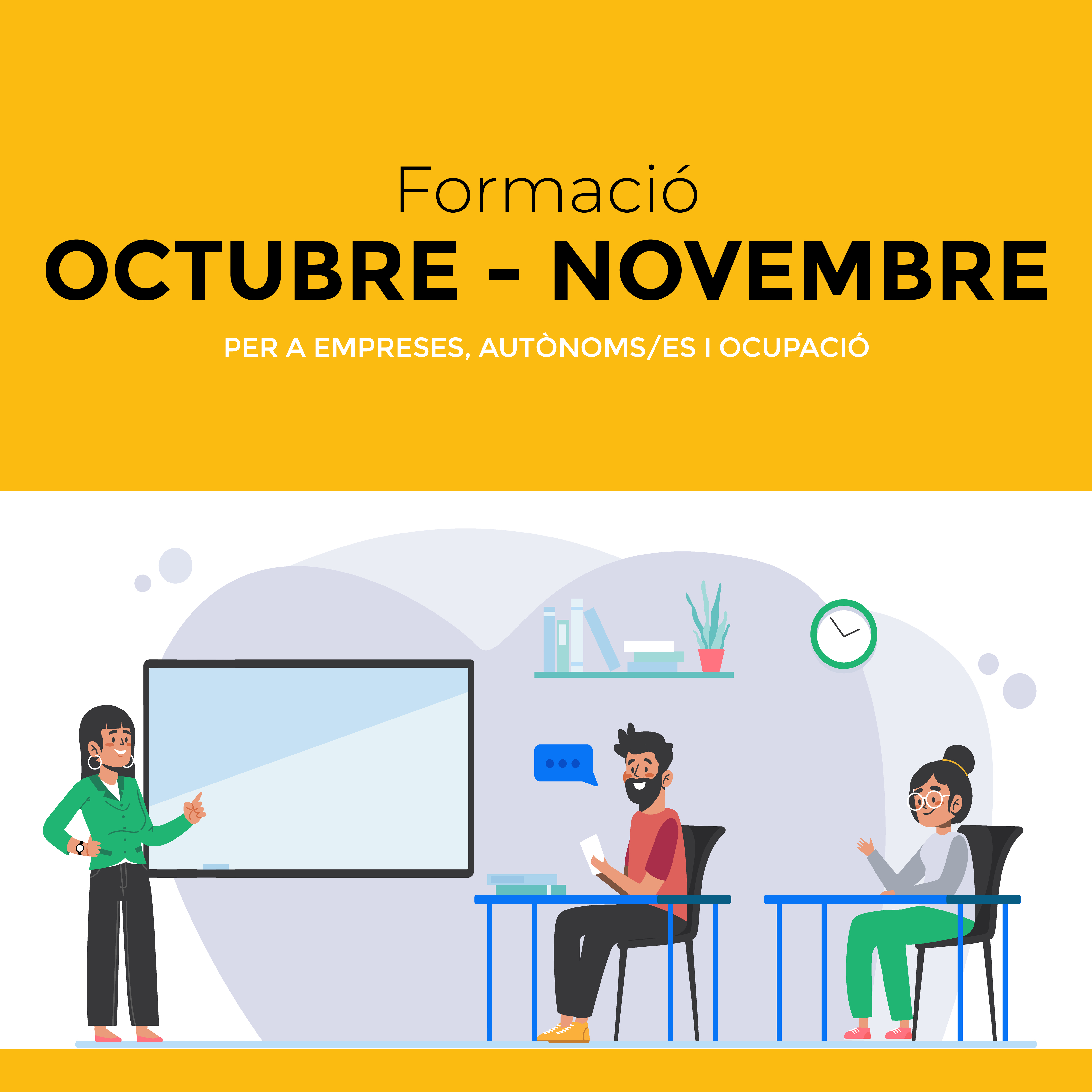 El Servei de Promoció Econòmica i Ocupació presenta l??oferta formativa dels mesos d??octubre i novembre de 2025