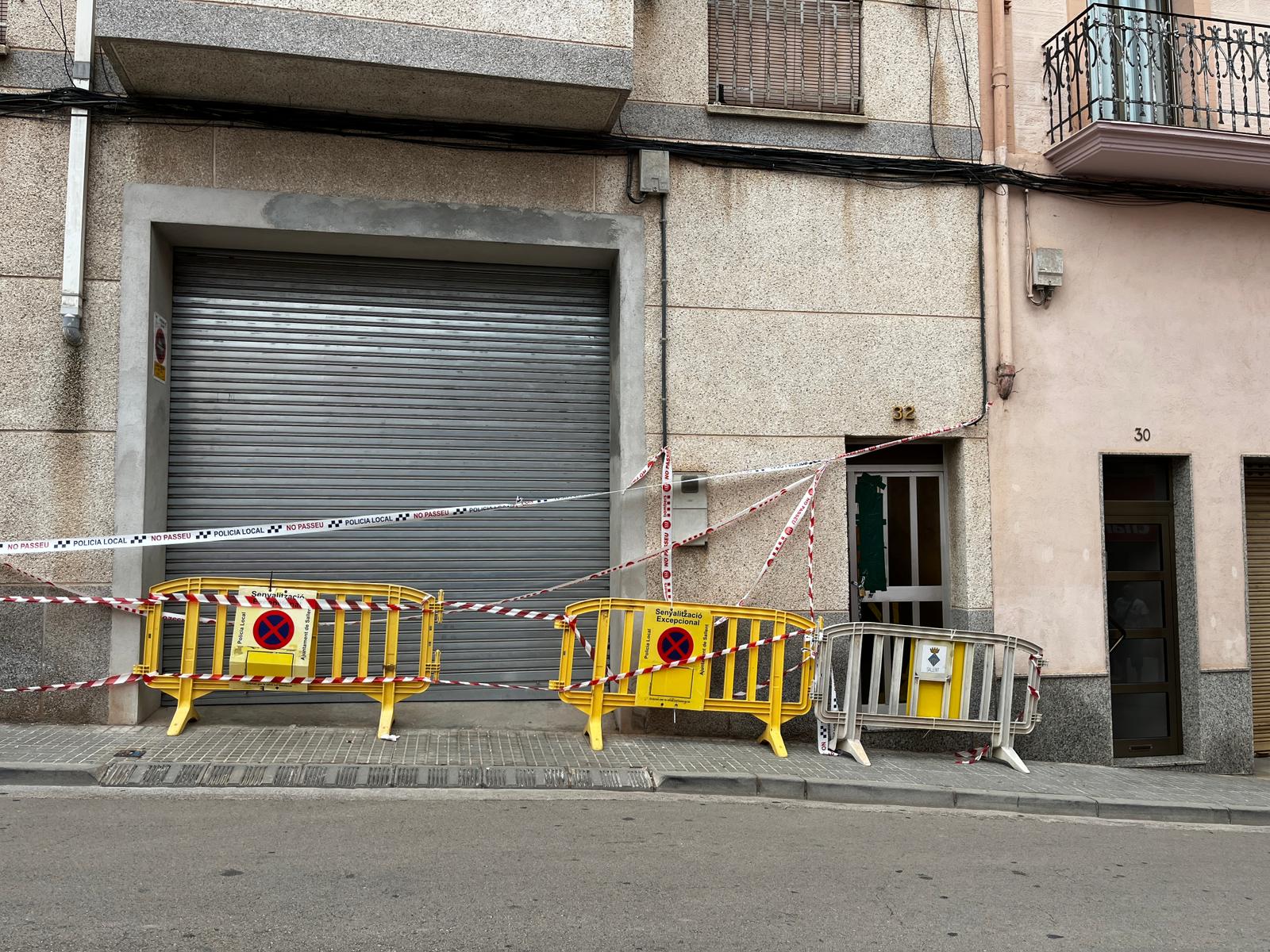 L'Ajuntament treballa per solucionar les afectacions de l'esfondrament al carrer Secretari Bonet